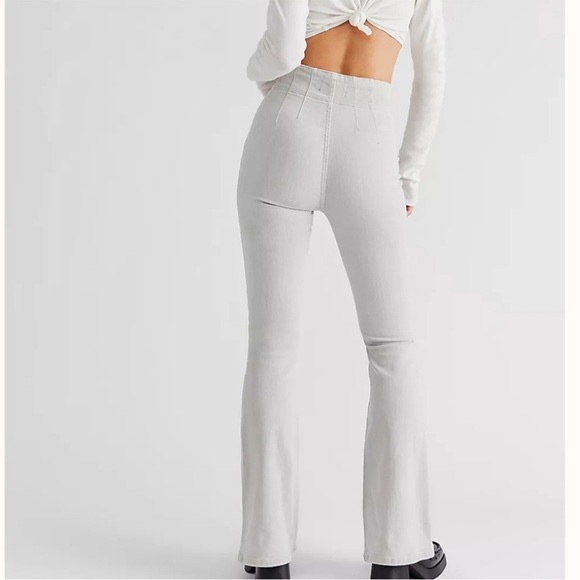 We The Free Jayde Flare Jeans Grey - Picture 2 of 6